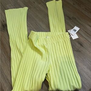 Lime green bell bottoms